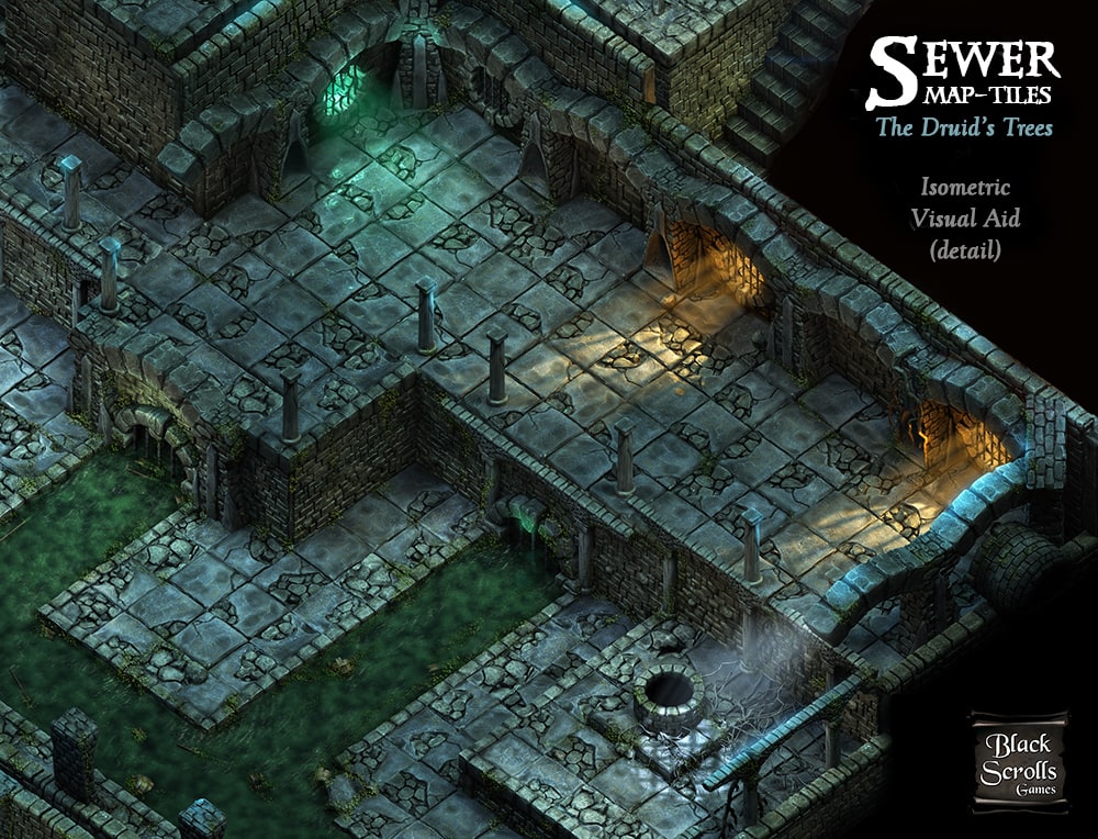 sewer map tiles - isometric visual aid detail sewer map tiles - isometric visual aid detail