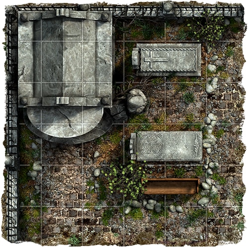 rpg cemetery graveyard map tile set