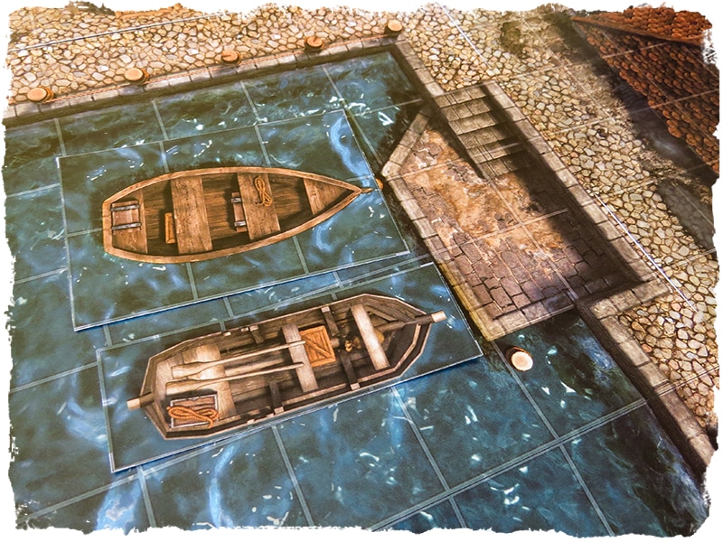 dock and canals map tile set role playing game